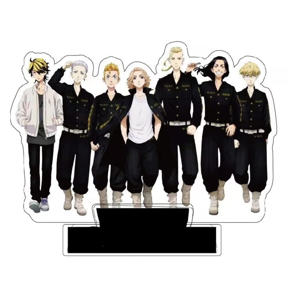 Anime Tokyo Revengers Humanoid Stand Figure, Draken Takuya Yamamoto Acrylic Character Stand Model Adults Kids Girls Festival Gifts Decorative 15 cm