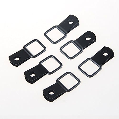 MINGLI 6PCS Tie-Down D-Rings for Jeep Wrangler JKU Unlimited 2007-2017 Cargo Privacy Protected Trunk Cover D-Rings