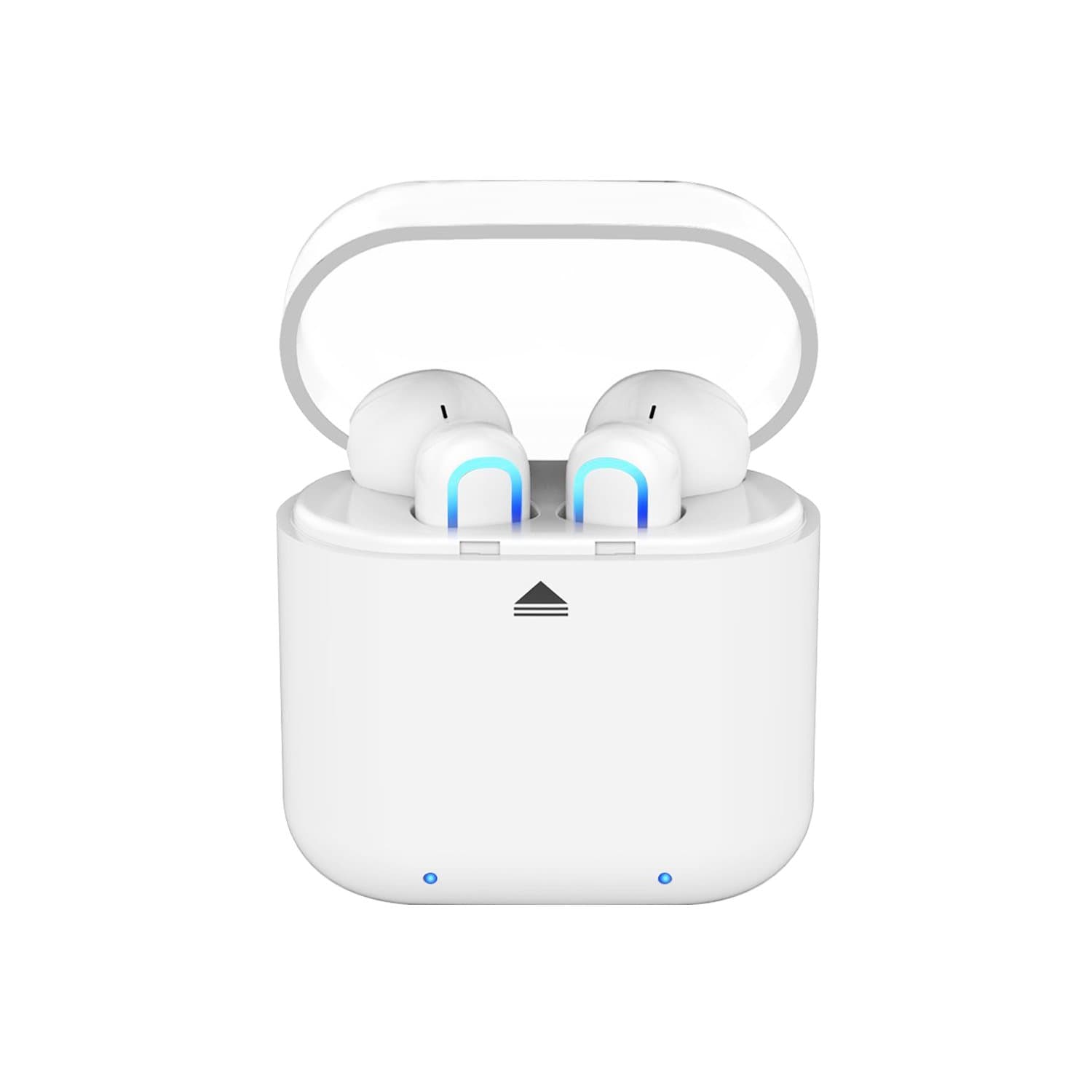 Wireless Bluetooth Earbuds;SquRod Sync HiFi Original Sounds TWS True Wireless Earphone Noise Cancelling Bluetooth Headphones 8 Hours Charging Box for iPhone Xs Android OS(White)
