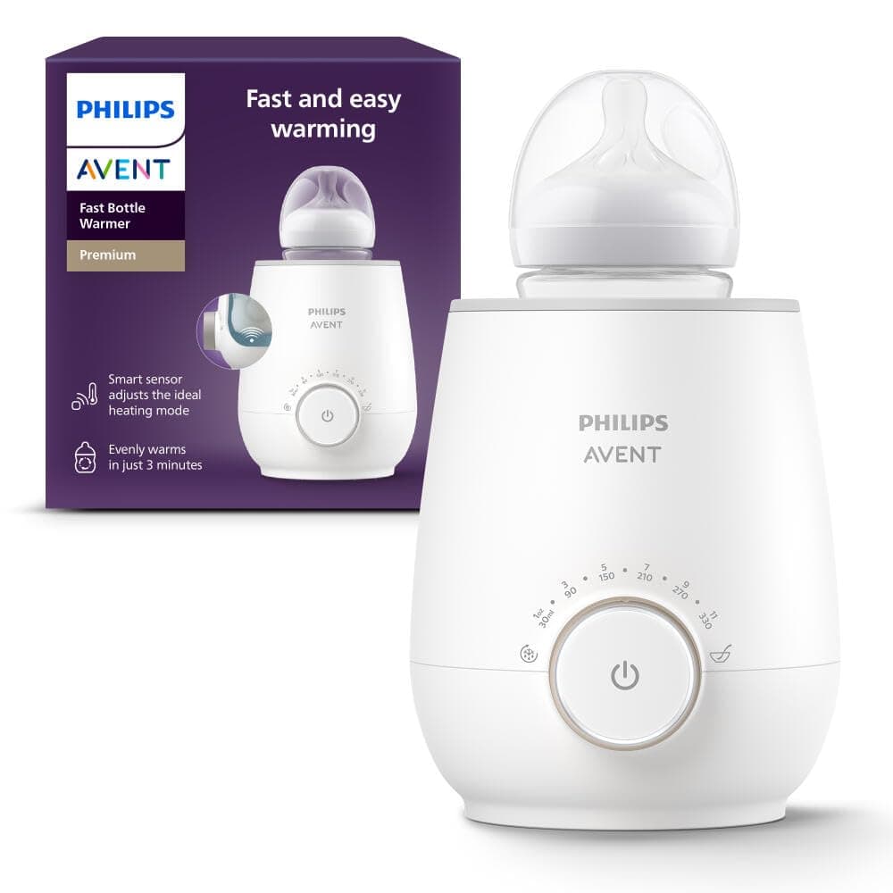Philips Avent Fast Baby Bottle Warmer with Smart Temperature Control and Automatic Shut-Off