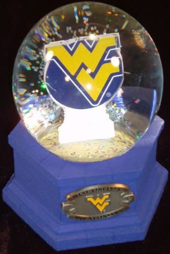 NCAA West Virginia Mountaineers Snow Globe with Logo Image
