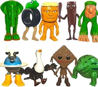 9PCS Italian Brainrot Action Figures Set,1.8-3.3IN Funny Collectible Figures for Kids & Adults,Tralalero Tralala-Inspired,Creative Shark,Monkey and More Toys,Safe Gifts for Fans Ages 6+ (E 9PCS)