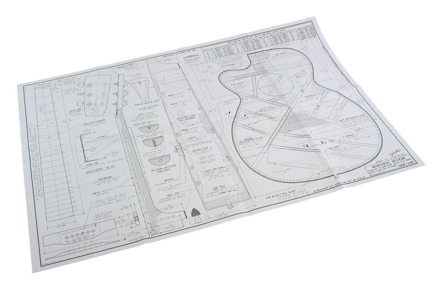 Martin Orchestra Model Acoustic Guitar Plan, With Venetian Cutaway