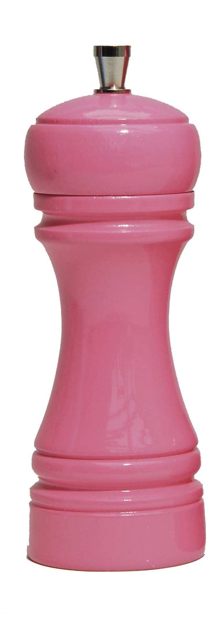 5-1/2-Inch Pepper Mill, Shiny Lacquered Beech Wood, Pink
