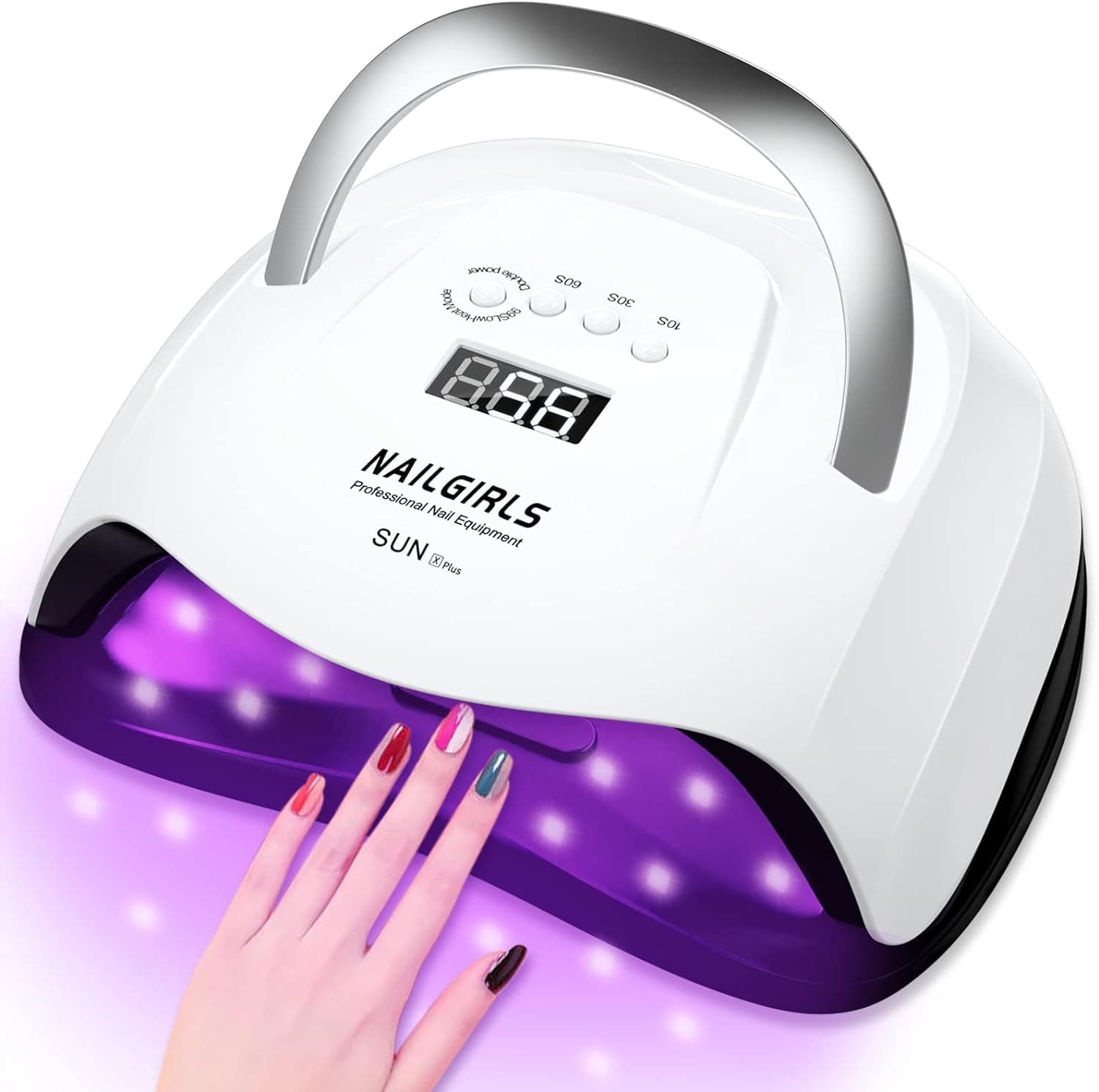 Nailgirls Uv Led Nail Lamp, 168W Fast Light For Nails Gel Polish, Professional Curing With 4 Timer Setting Auto Sensor, Dryer Fingernail And Toenail Home Salon Use, Art Tools