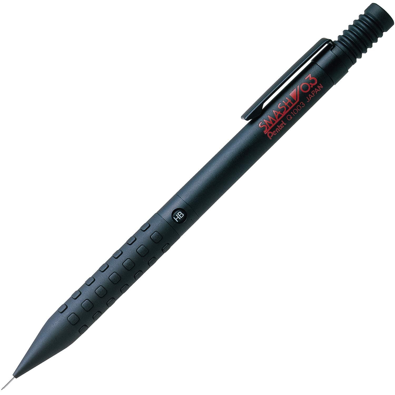 Pentel Q1003-1N Mechanical Pencil, Smash, 0.3mm, Black
