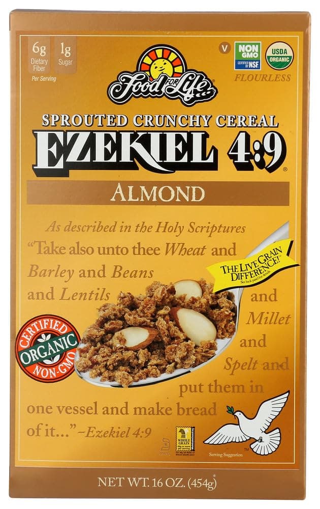 Food for Life Ezekiel 4:9? Sprouted Grain Cereal Almond 16oz Thank You for Your Trust in Our Services