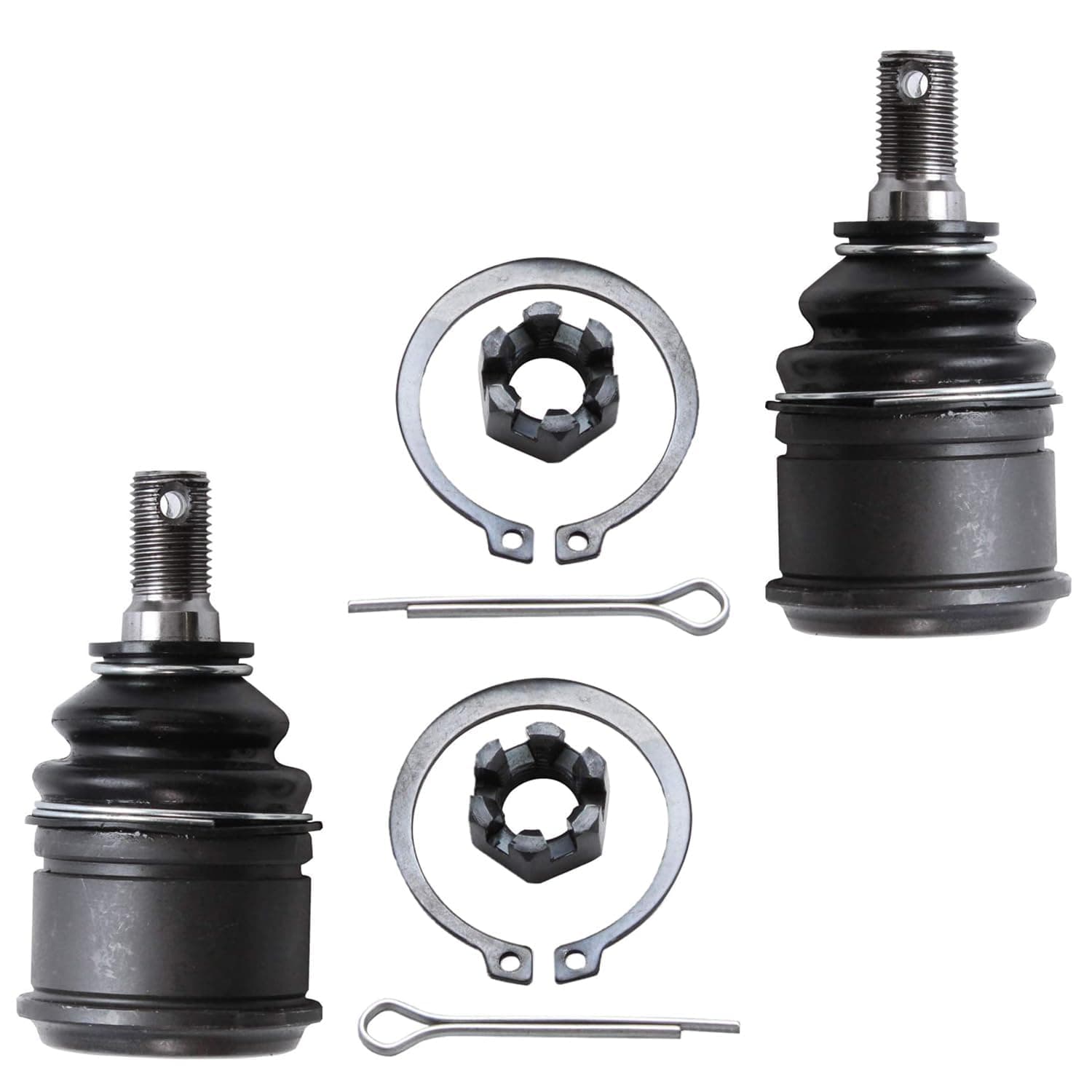 Detroit Axle - Front End 12pc Suspension Kit for 1997-2001 Honda CR-V 1998 1999 2000, 2 Lower Control Arms 2 Upper Control Arms w/Ball Joints 2 Lower Ball Joints, 4 Tie Rods, 2 Boots, Replacement