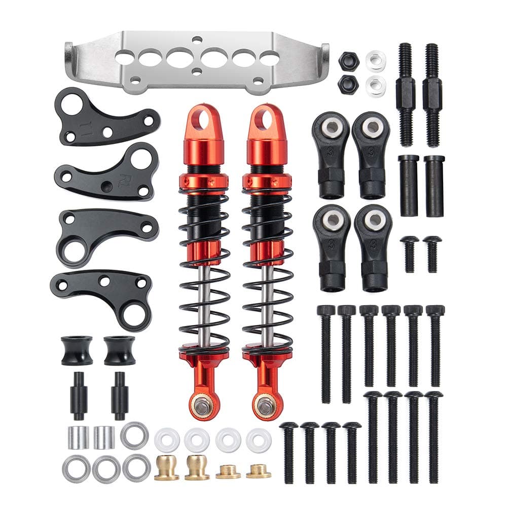 RCLions 2pcs RC Shock Absorber Damper 80mm Cantilever Suspension Kit for TRX4 Upgrade Parts 1/10 RC Crawler Car