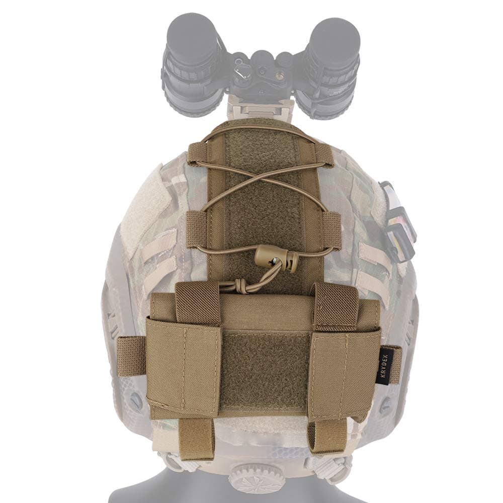 KRYDEX Tactical Helmet Battery Pouch Counterweight Pouch Helmet Battery Pack Balance Weight Bag with Hook&Loop for Tactical Helmet