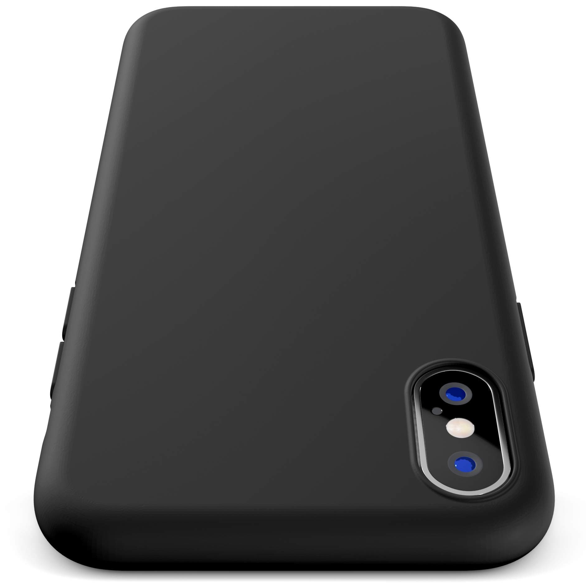 Moduro Minimalist Case for iPhone X, Ultra Thin [1.5mm] Slim Fit Flexible Soft TPU Case (Black)