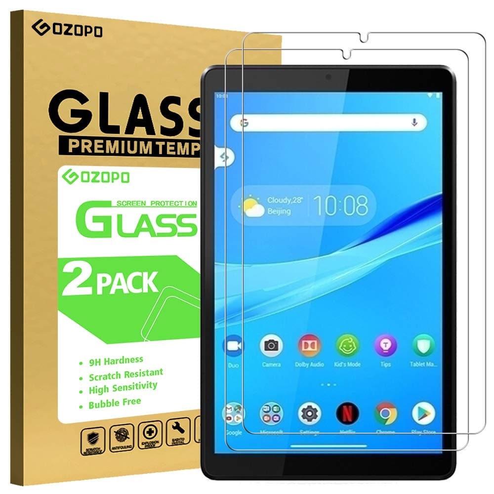[2 Pack Screen Protector for Lenovo Tab M8 (8 inch), Scratch Resistant 9H Hardness Tempered Glass for Lenovo Tab M8 Tablet 8''