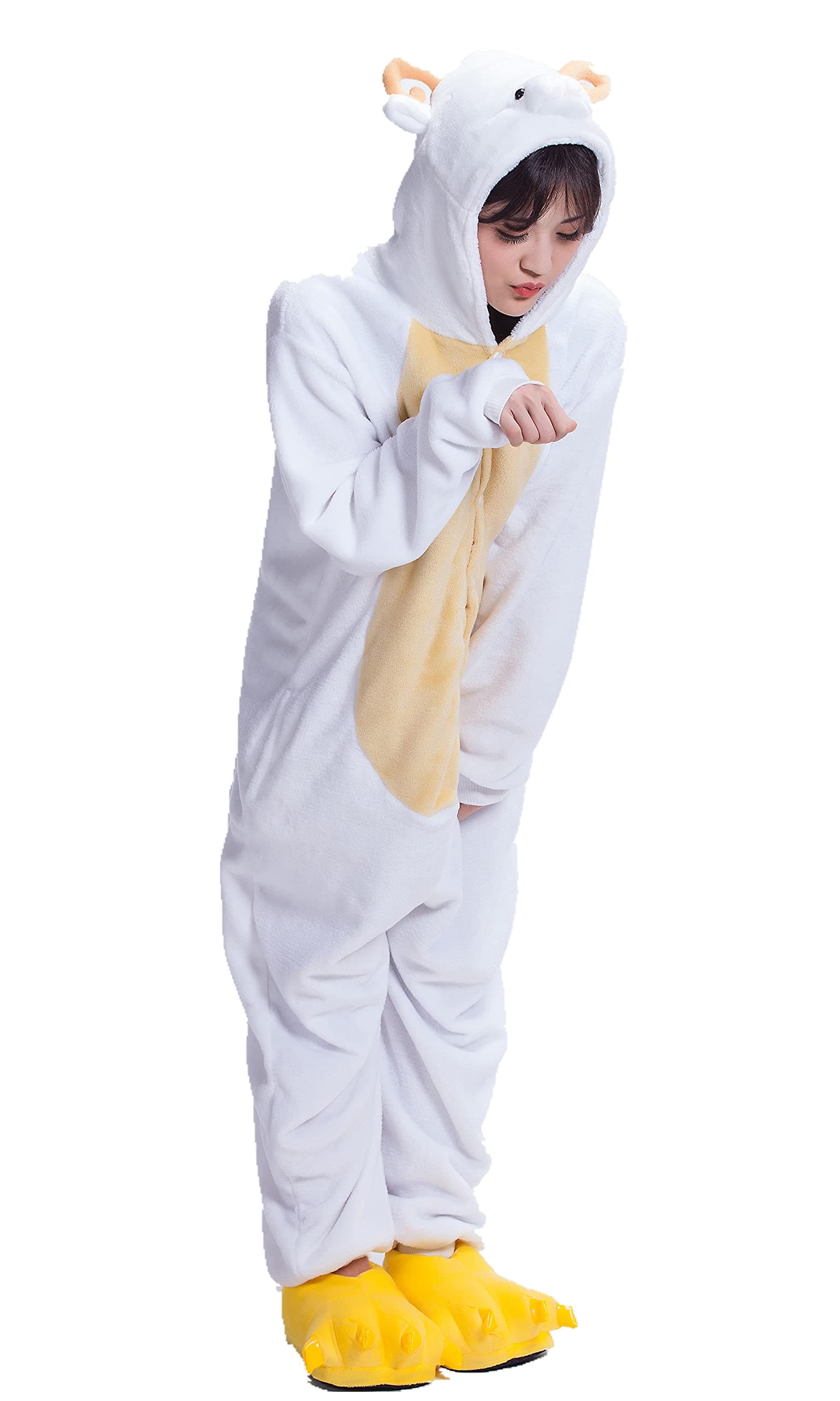 UreeUine Sheep Kigurumi Cosplay Halloween Romper Soft Cozy Jumpsuit Costume