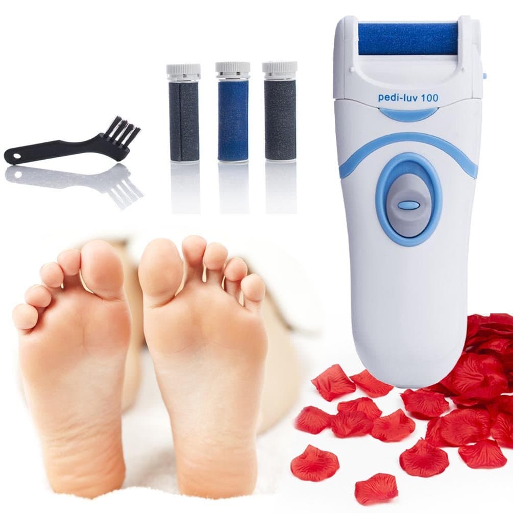 iVog Pedi Luv 100 Powerful Callus Remover Pedicure Device Tfener Professional Portable Battery Opera Ted Foot File