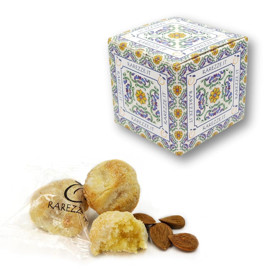 Sicilian Almond Paste Cookies in Saving Package kg.1. RAREZZE: Typical Sicilian Products, Cannoli, Almond Paste, cassate, from Sicilian Artisanal Pastry.