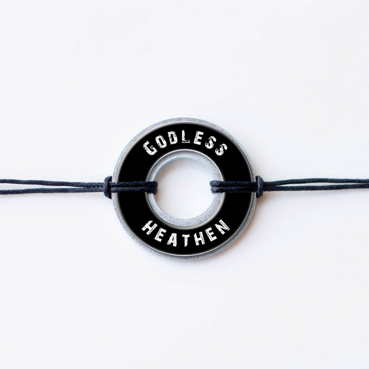 Godless Heathen Washer Bracelet