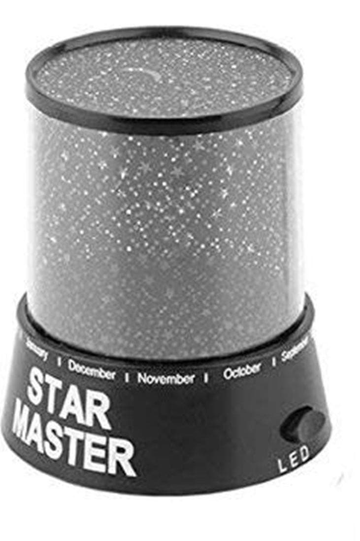 bosigĀ® Plastic Amazing Colourful LED Star Master Sky Starry Night Light Projector Lamp (Black)