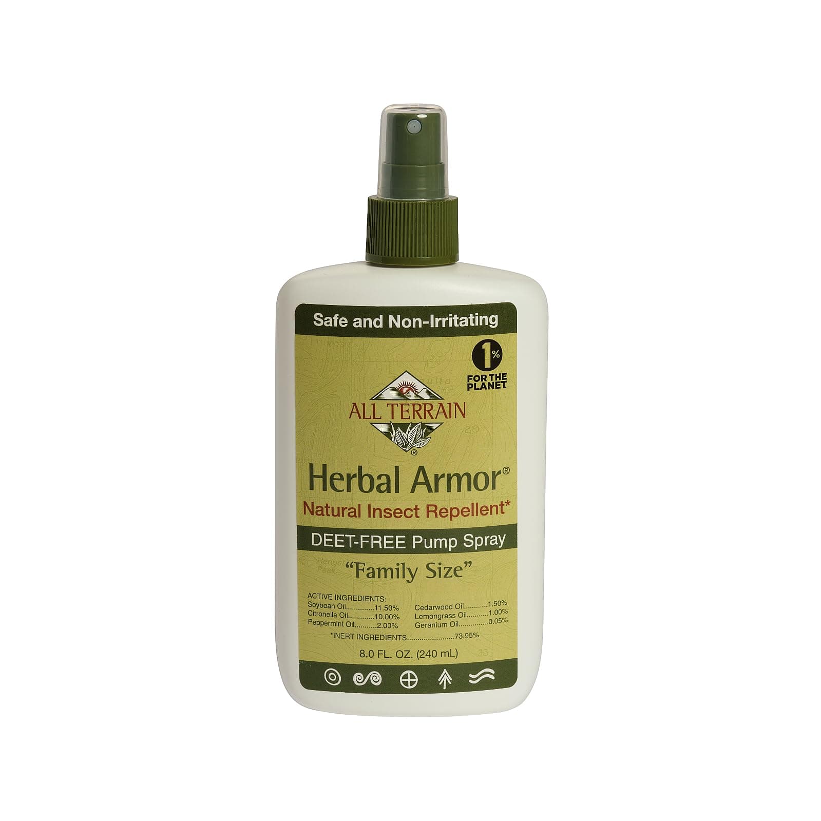 海外直送品Insect Repellent Herbal Armor Spray, 8 oz by All Terrain