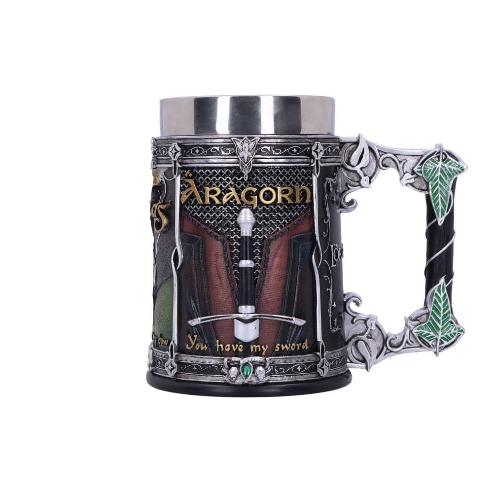 Officially Licensed Lord of The Rings The Fellowship Tankard, Multi Coloured, 15.5cm