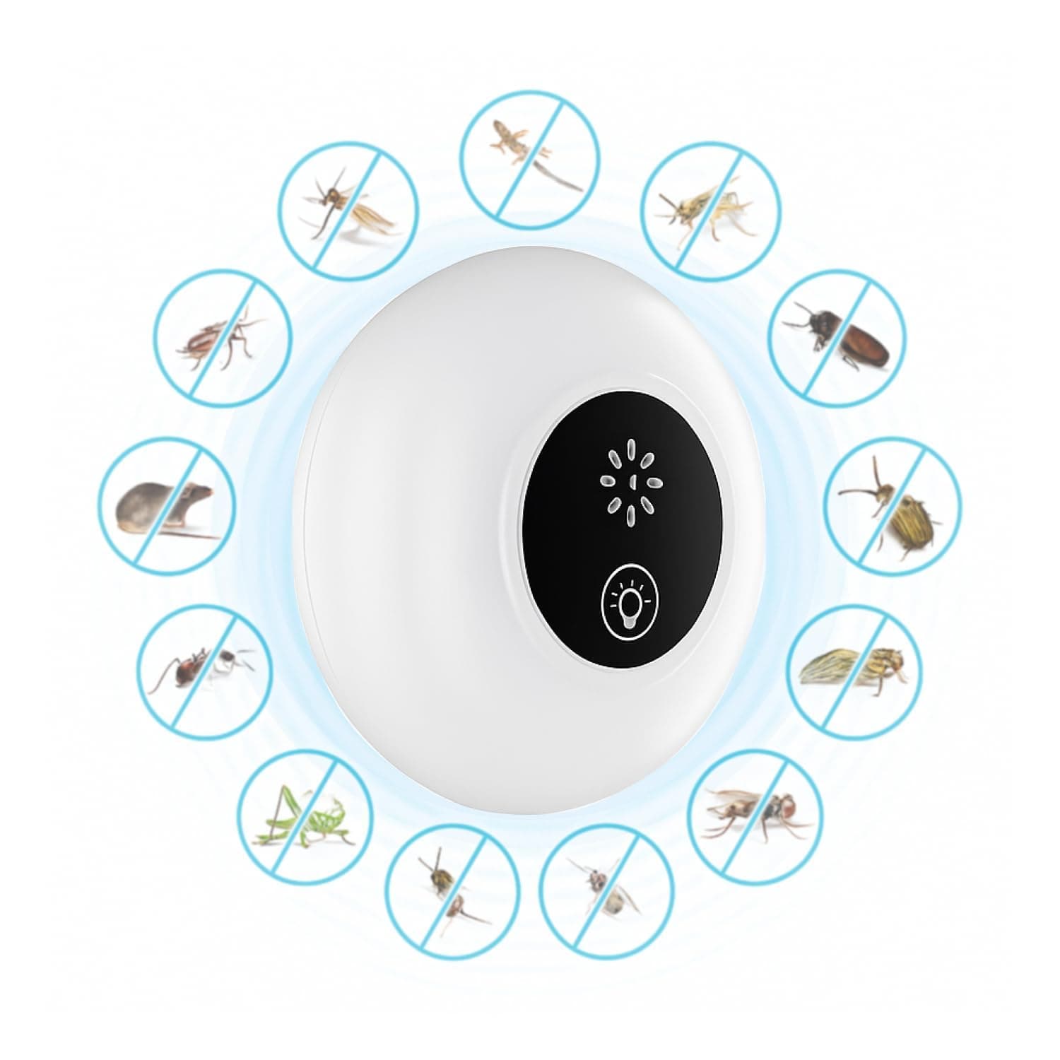 VENZISA Ultrasonic Electric Pest Repeller, Mouse Repellent, Rodent Repellent, Mice Repellent Plug-ins, Mouse Deterrent, Mosquito Repellent Indoors, Pest Defense for Insect,Spider etc