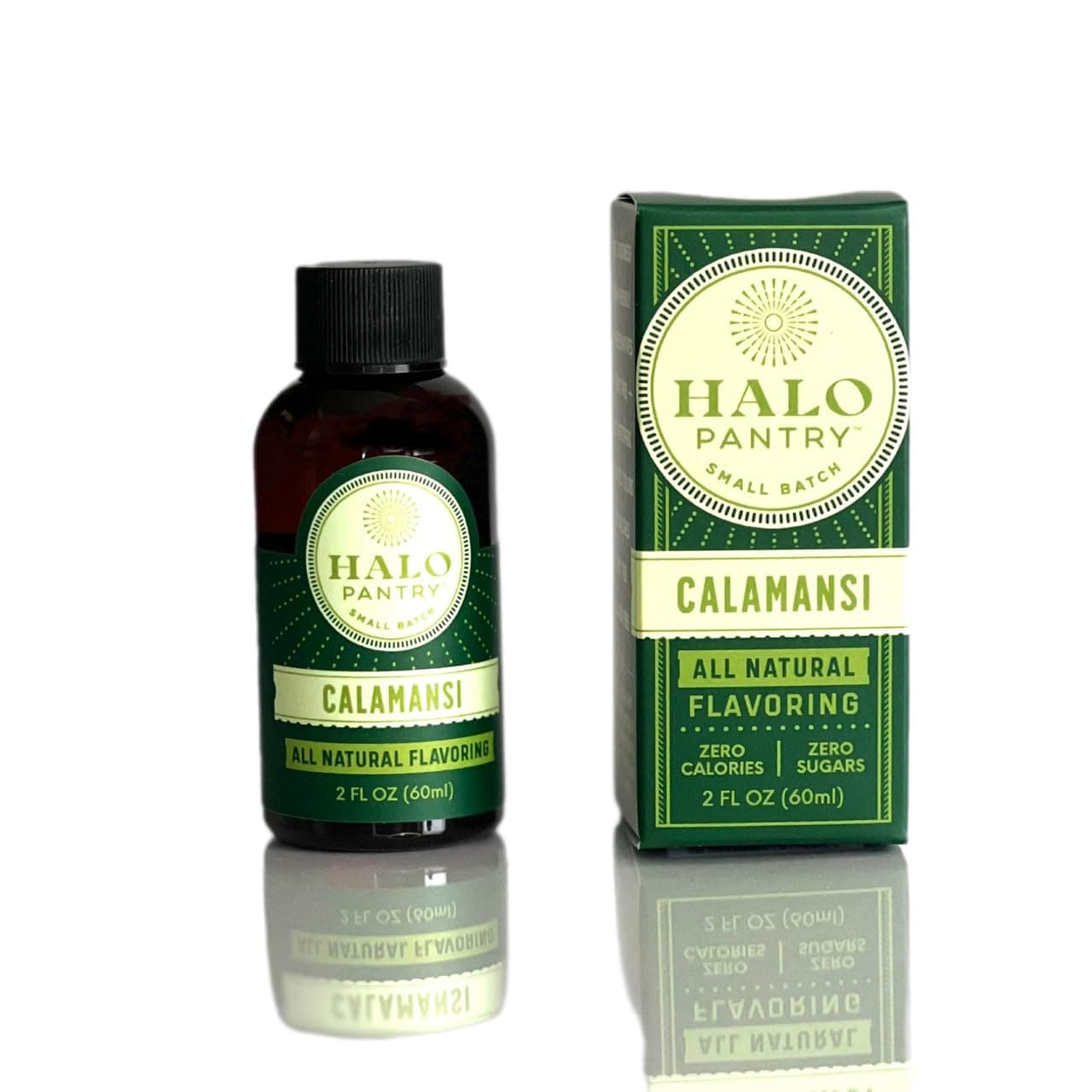 Natural CALAMANSI Flavoring Extract by HALO PANTRY (2oz bottle) | Dye-Free, Gluten-Free, Dairy-Free, Zero Sugars, NO Sweeteners, NO Calories | Perfect for customizing ANY baking, candy, dessert or drink recipes