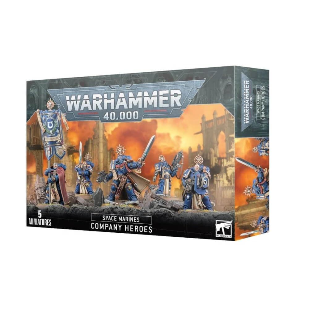 Games Workshop - Warhammer 40,000 - Space Marines: Company Heroes (2023 Edition), Blue