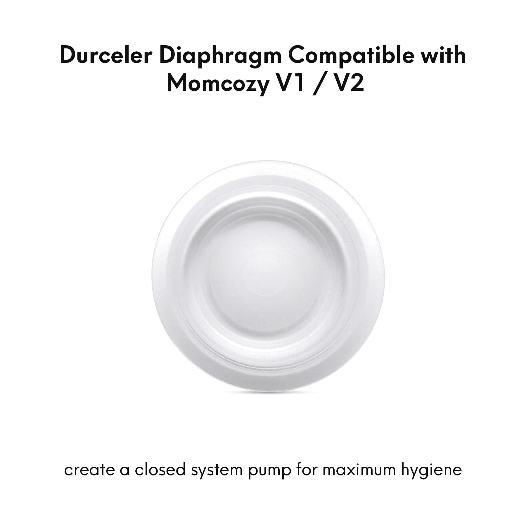 Replacement Silicone Membrane/Diaphragm Compatible with Momcozy V1 / V2 Wearable Squeezers, Momcozy V2 Pump Seal, Durceler Accessories, Not Original MomcosyV1 Pump Parts, White