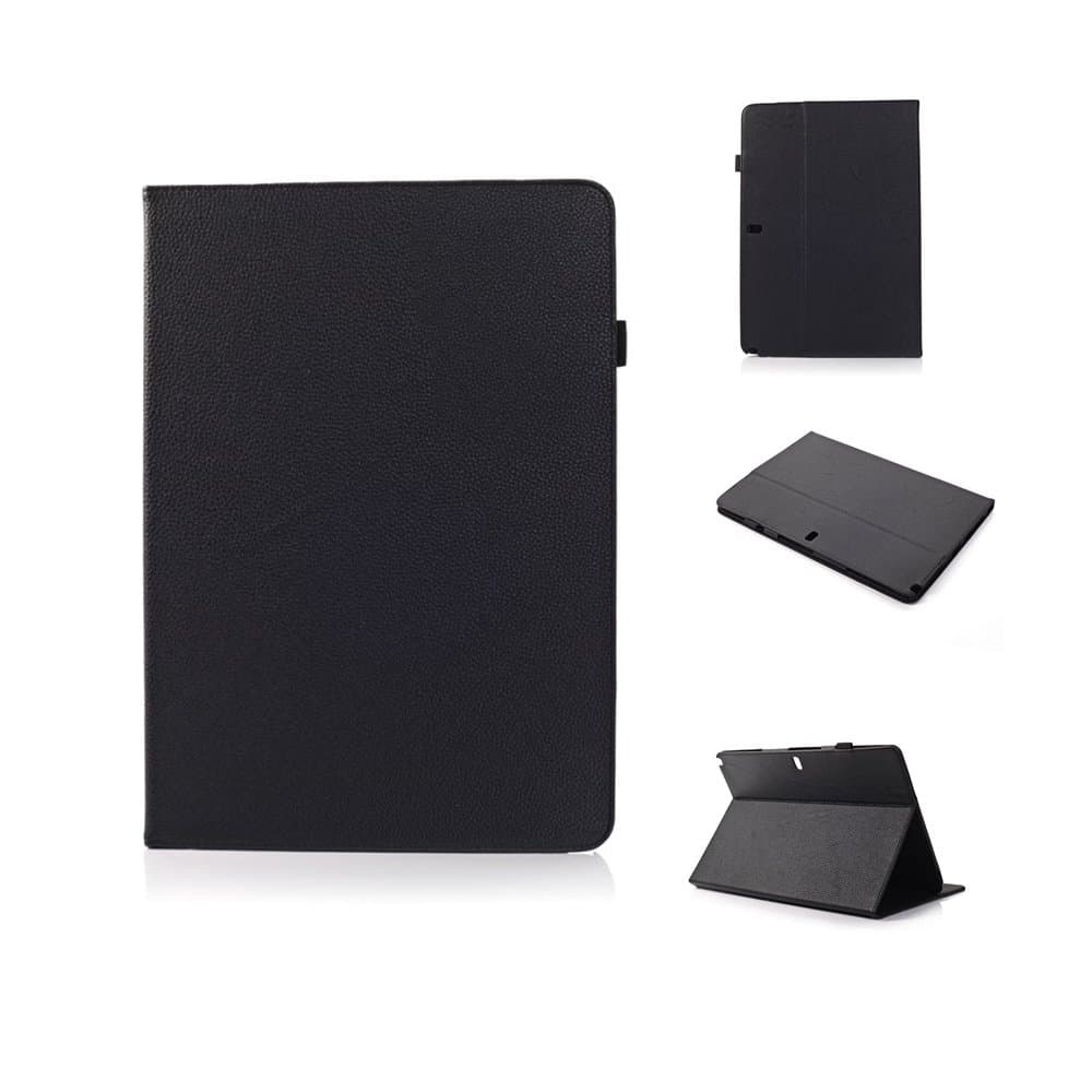 Annzon Litchi Leather Case Stand For Samsung Galaxy Note Pro 12.2 Folio Case / Galaxy Tab Pro 12.2 Case - Executive Hard Shell Stand Case Cover for SM-P900 / P905 (2014 Edition) (Galaxy Note Pro 12.2(P900 / P905), Black)