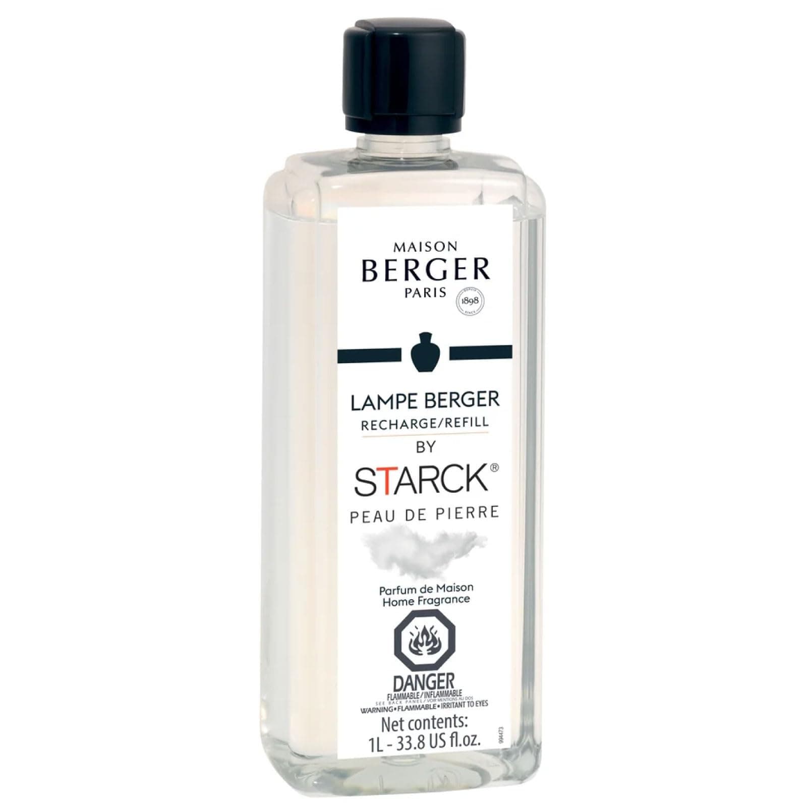 Maison Berger - Peau de Pierre - Lampe Berger Fragrance Refill for Home Fragrance Oil Diffuser - Air Freshener - 33.8 Fluid Ounces - 1 Liter