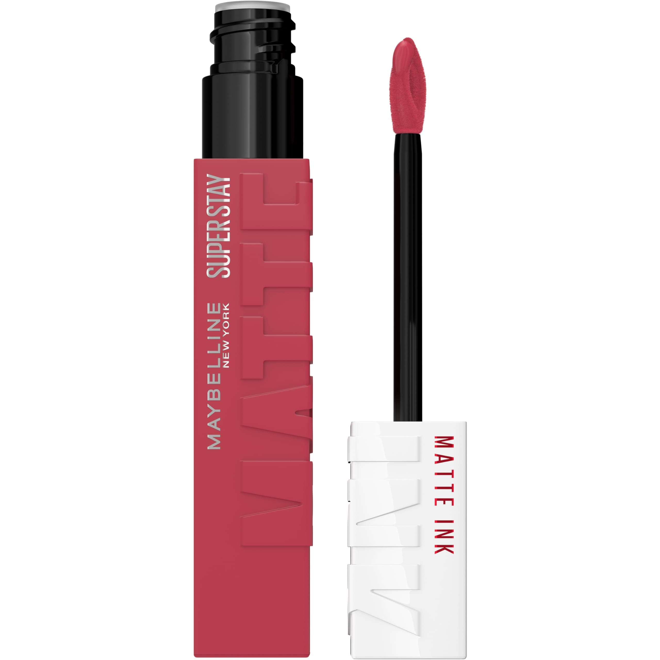 Super Stay Matte Ink Liquid Lipstick Makeup, Long Lasting High Impact Color, Up to 16H Wear, Savant, Rose Pink, 1 Count