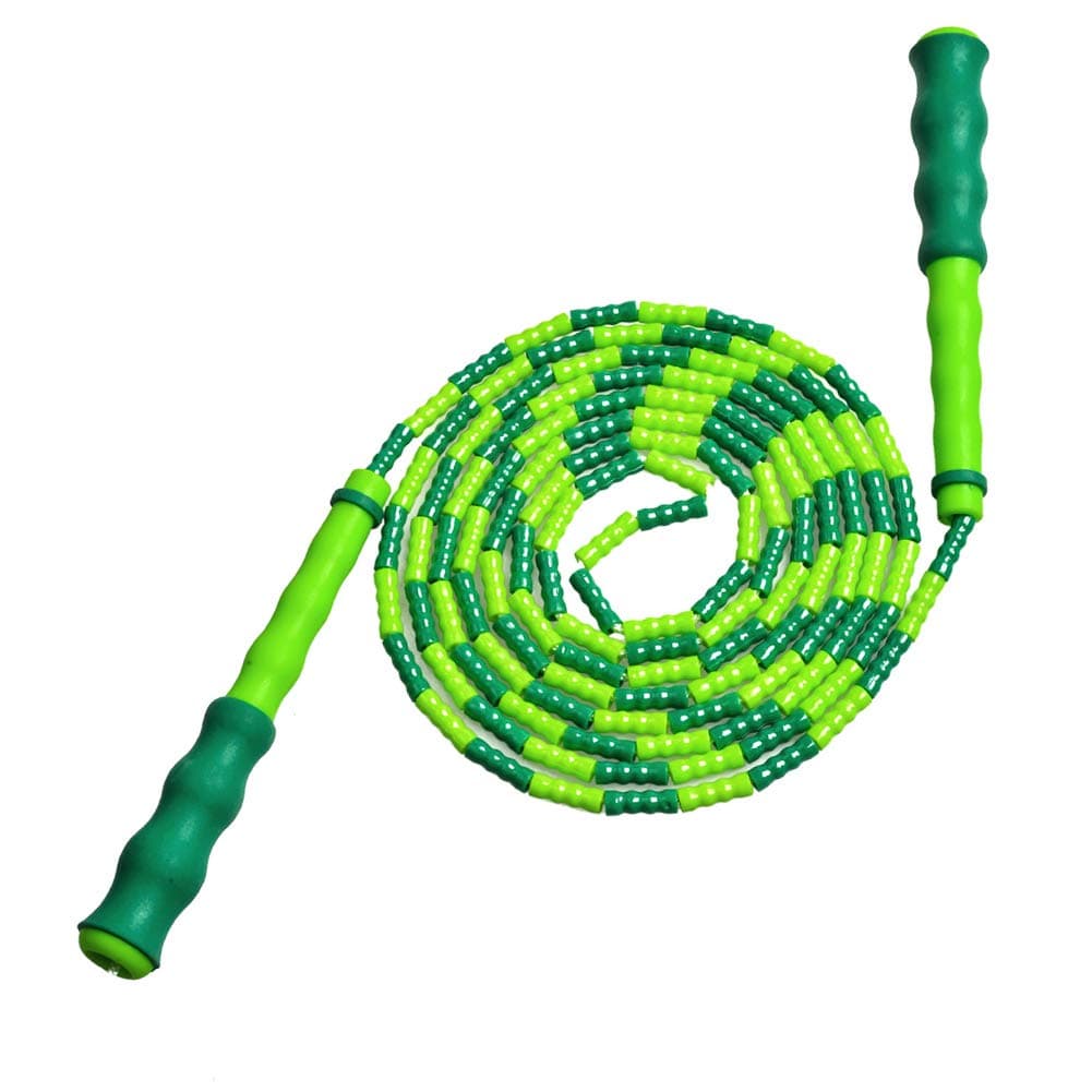 Jump Rope Beaded Jump Rope, Skipping Rope Adjustable for Adult Kids, Tangle-Free Speed Rope for Double Dutch Boxing Workout Exercise Fitness Weight Loss