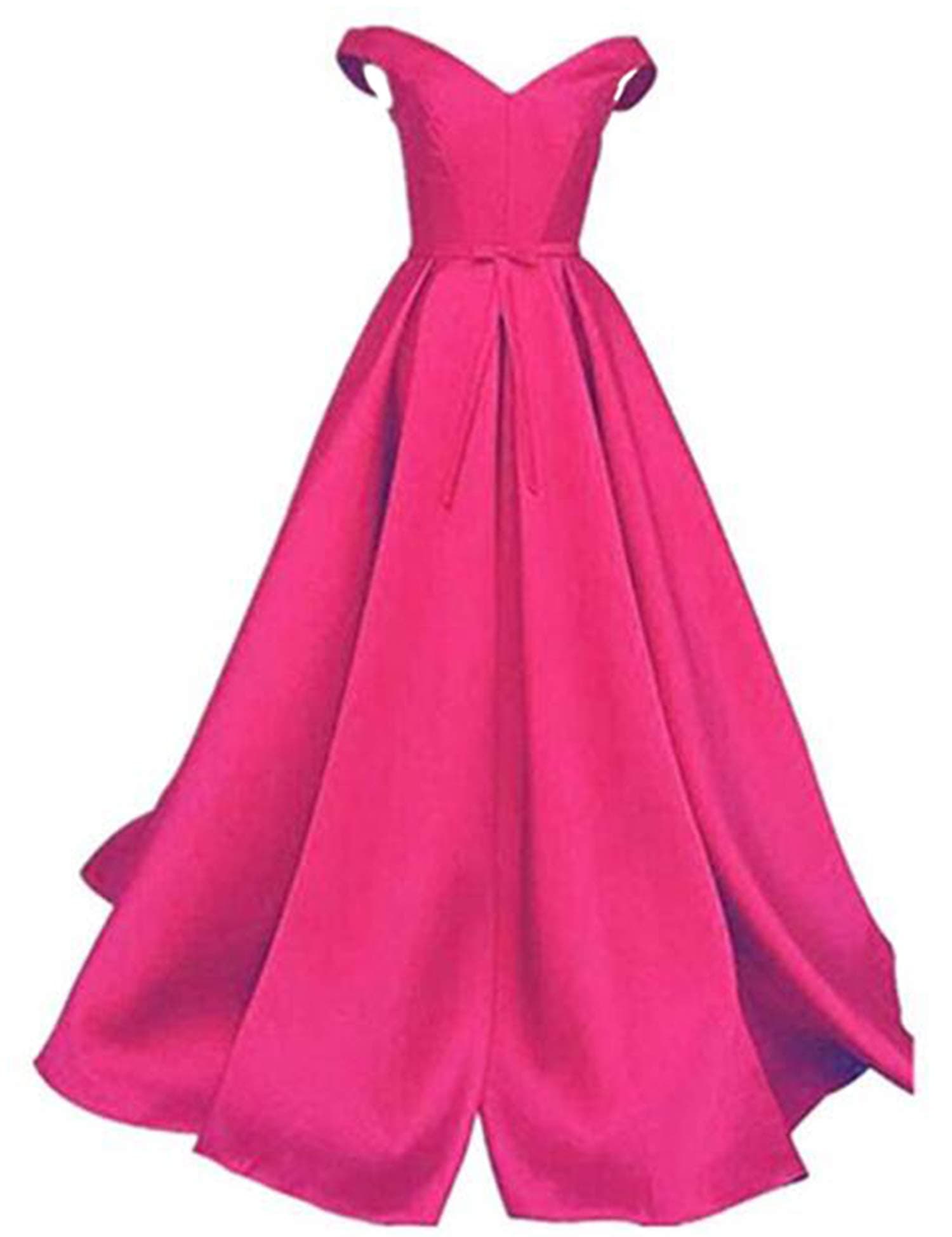 Selenova Women's A-Line Off The Shoulder Ball Gowns With Bow