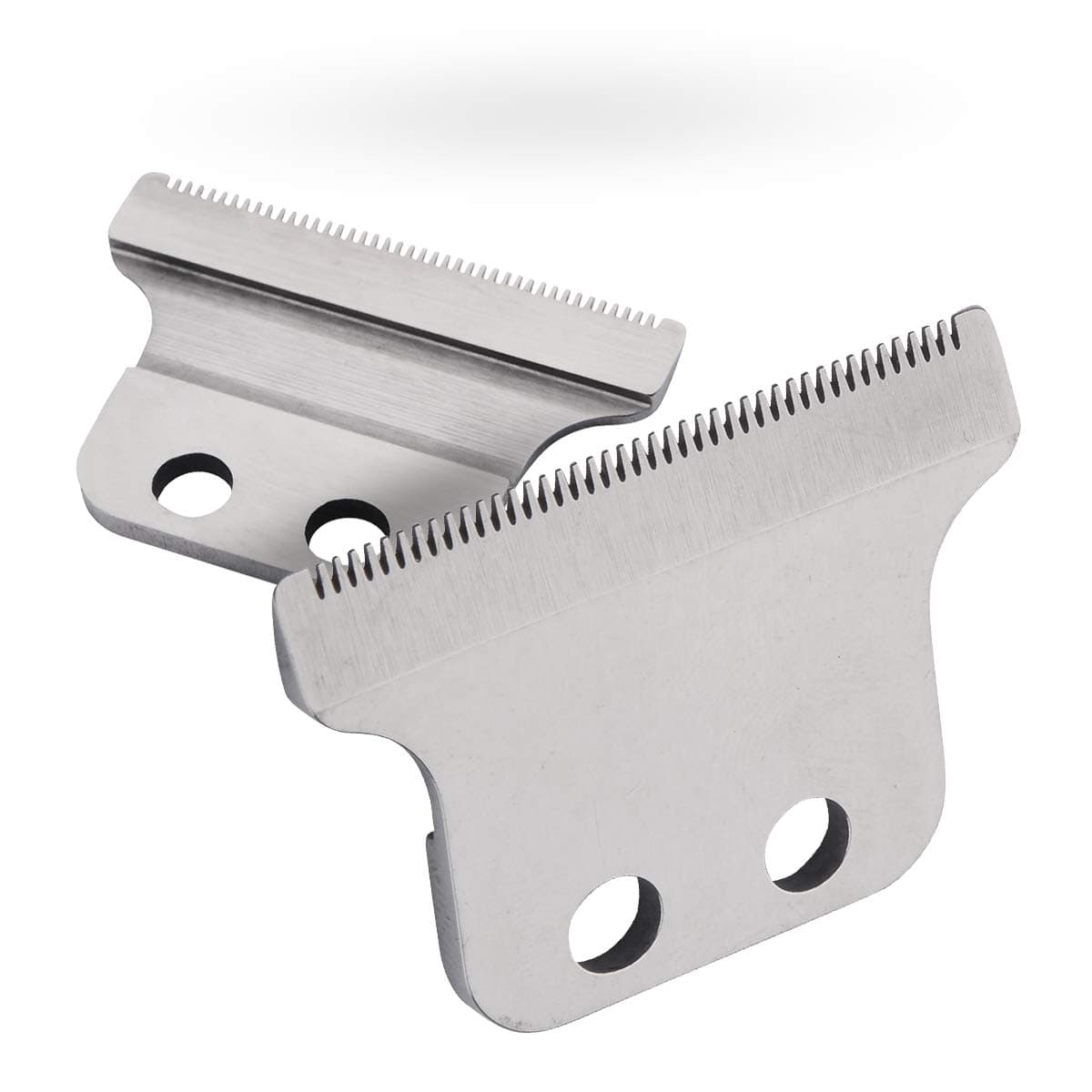 Professional T-Wide Trimmer/Clipper Blades for #2215, Double Wide Trimmer Blades Competible with Wahl Clipper Trimmer, 5 Star Detailer -Includes Screws & Instructions,Silver