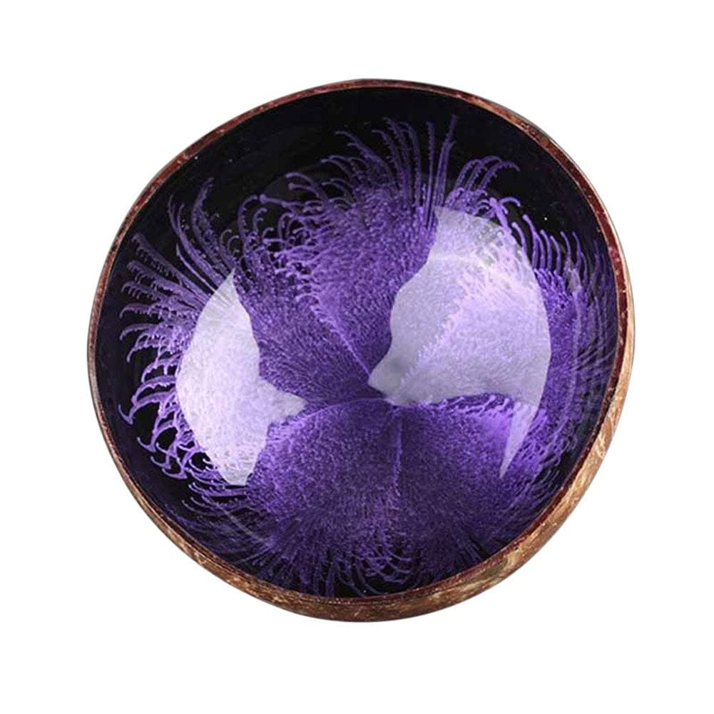 Momangel Novelty Natural Coconut Shell Candy Food Container Keys Storage Bowl Home Decors Gift 2#