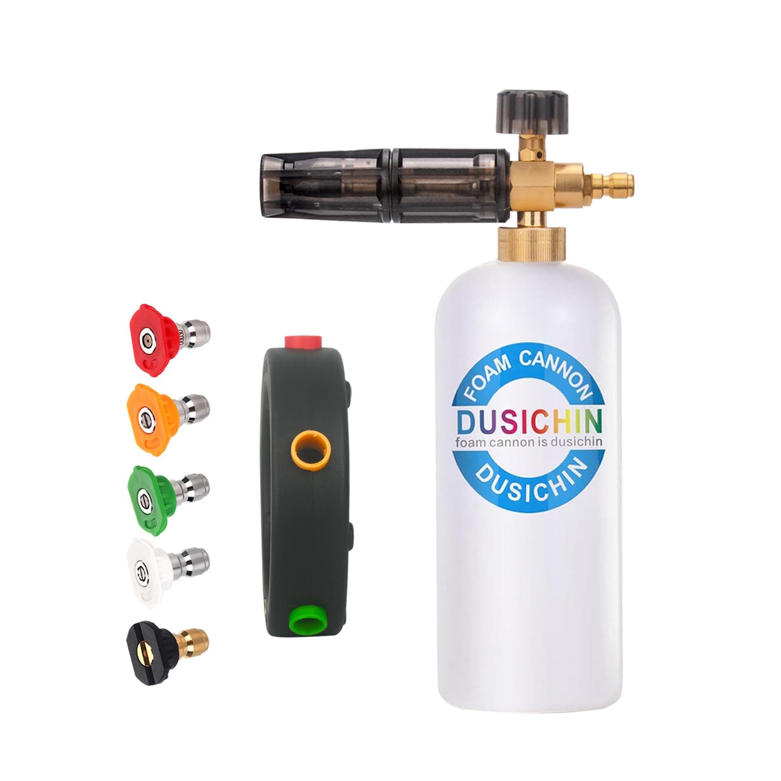 DUSICHIN SFL-001 Foam Cannon Snow Foam Lance Pressure Washer Jet Wash Quick Release Adjustable 1/4" Fitting Male