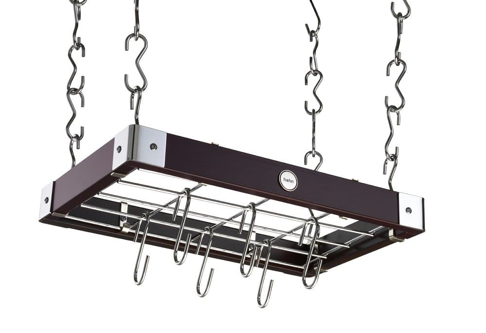 Hahn Metro Wood Ceiling Rack, Espresso