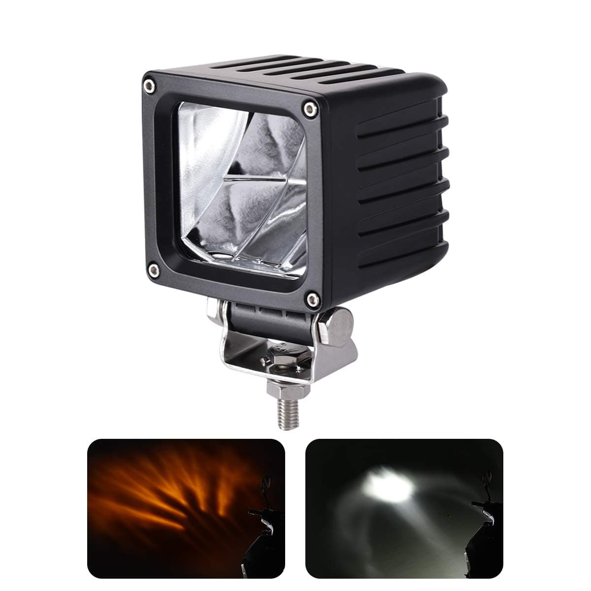 HAWEE 20W Cree LED Driving Light Add-On Fog Light LED Amber Warning Light 6000K Spotlight LED Light Pods IP68 Waterproof LED Work Light for Off Road Motorcycle ATV UTV 4X4 SUV Truck Tractor Boat