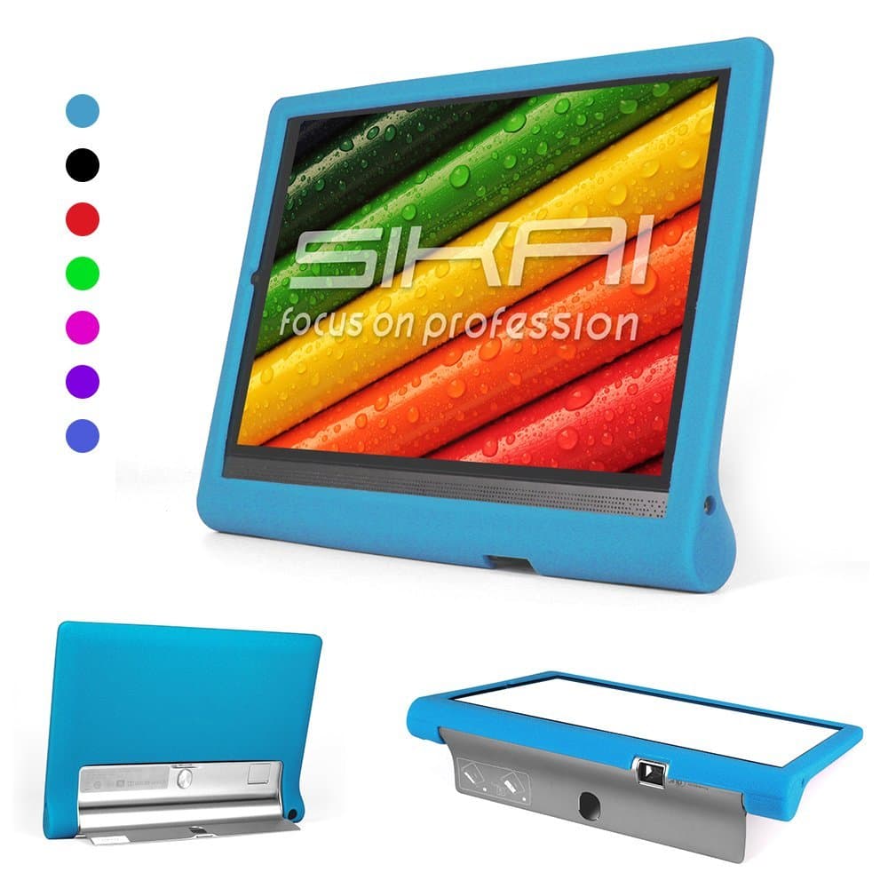 Lenovo Yoga Tab 3 pro 10 Case - SIKAI Soft Silicone case Cover Fit Lenovo YOGA Tab 3 Pro 10.1-Inch Tablet Silicone case For Lenovo Yoga Tab 3 Pro 10 video tablet case cover carrying bag (Skyblue)