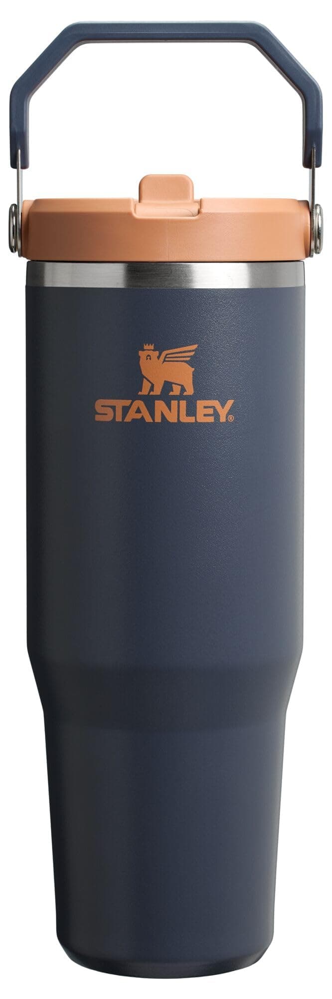 STANLEY IceFlow 2.0 Flip Straw Tumbler with Handle 30 oz | Twist On Lid and Flip Up Straw | Leak Resistant Water Bottle | Insulated Stainless Steel | BPA-Free | Twilight