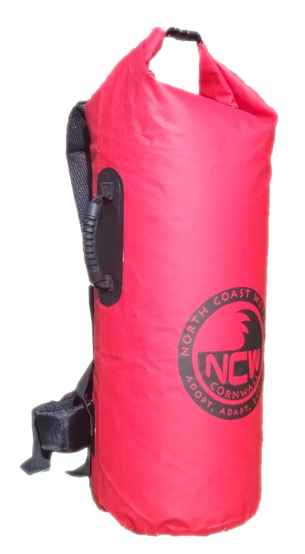 50L Dry Bag. Large Red Roll-Top Waterproof Rucksack With Padded Straps and Removable Waist Strap. Perfect for Swimming, Hiking, Camping, Surfing, Kayak, Sailing. 63 cm x 27 cm.