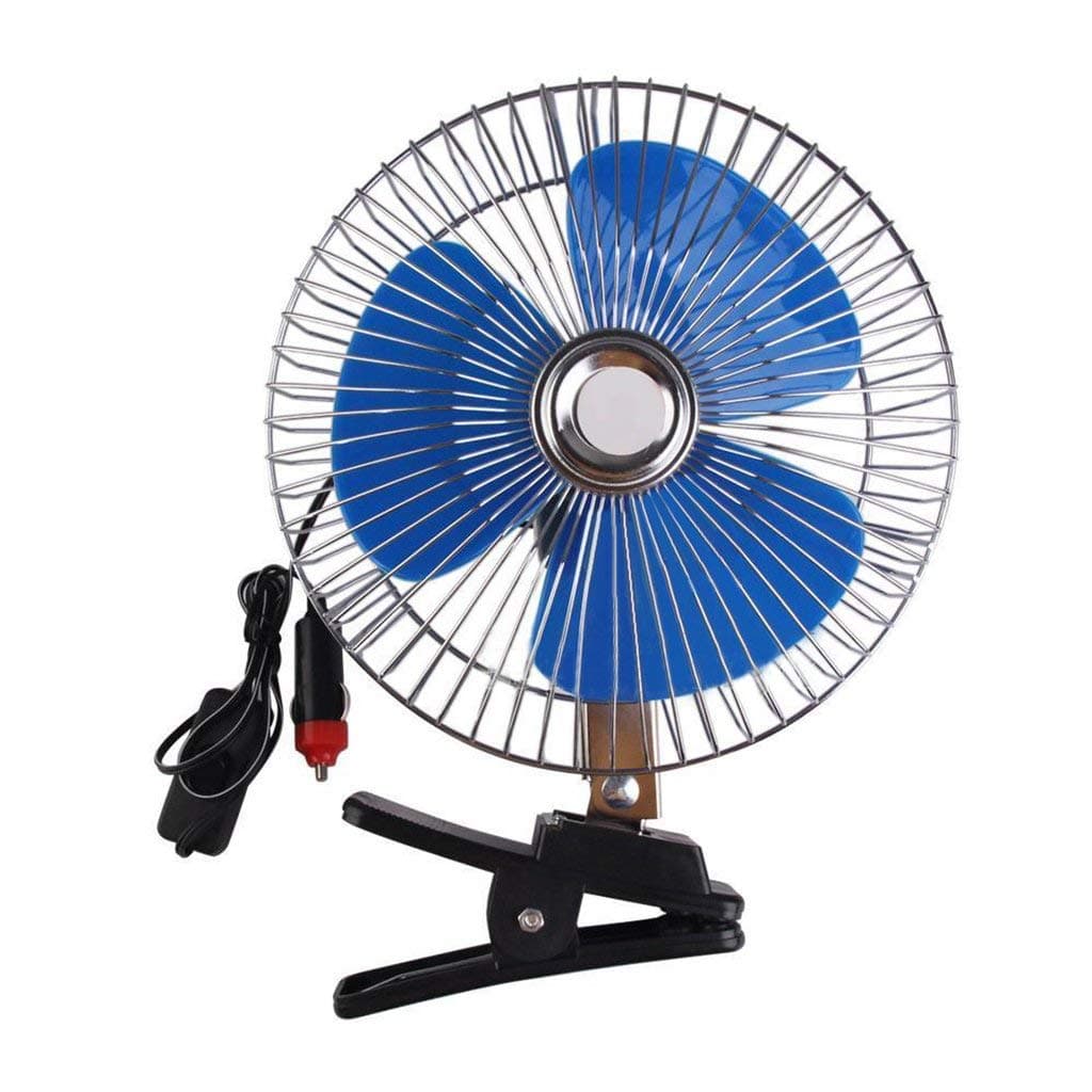 Taicon Mini Ocillating Cooling Clip Air Fan Portable for Truck Car Vehicle-12V