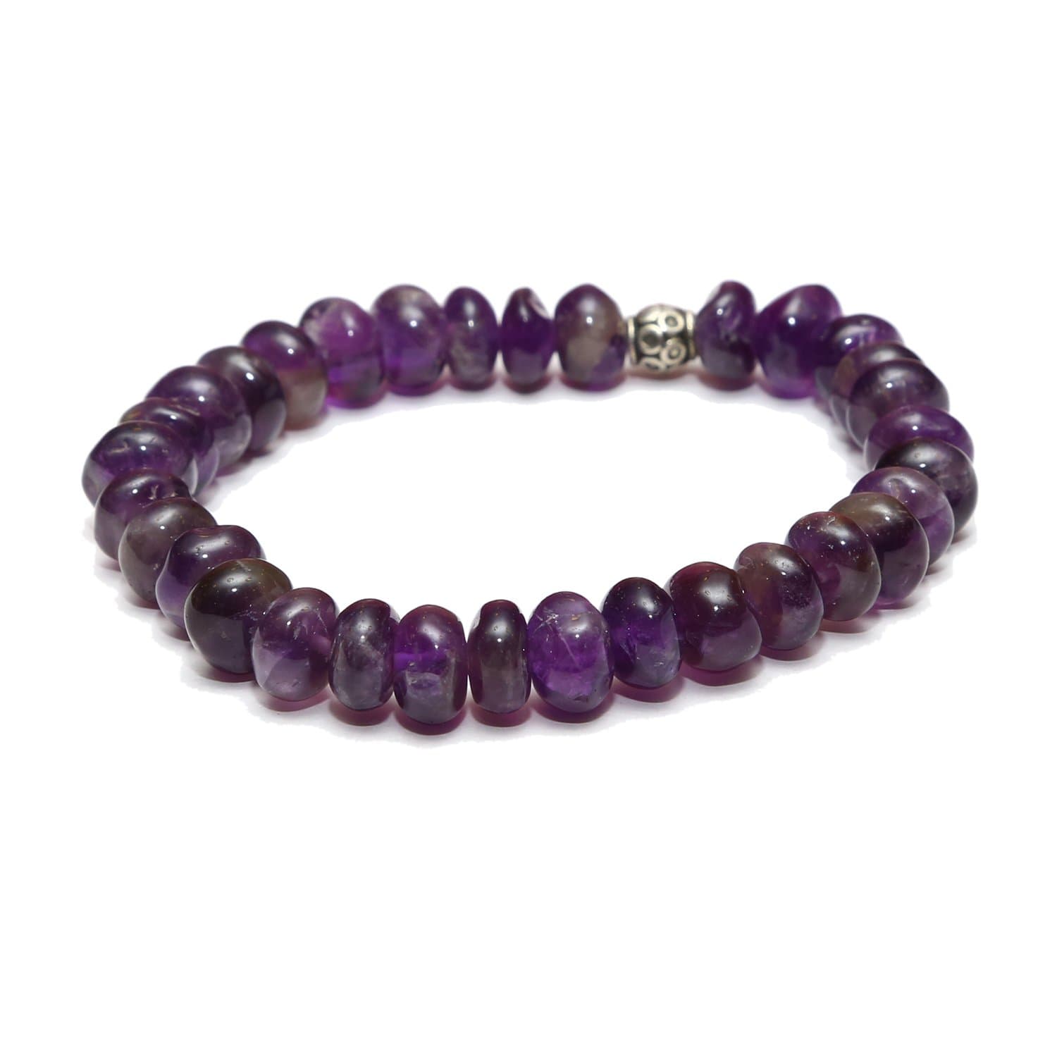 AqeeqeeWith Amethyst Bracelet For Unisex Adult (purple)