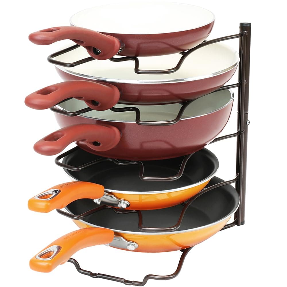 Deco Brothers Pan Organizer Rack, Bronze