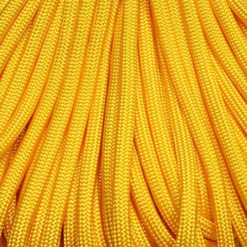 550 Paracord Golden Yellow Made in USA - 100 FT