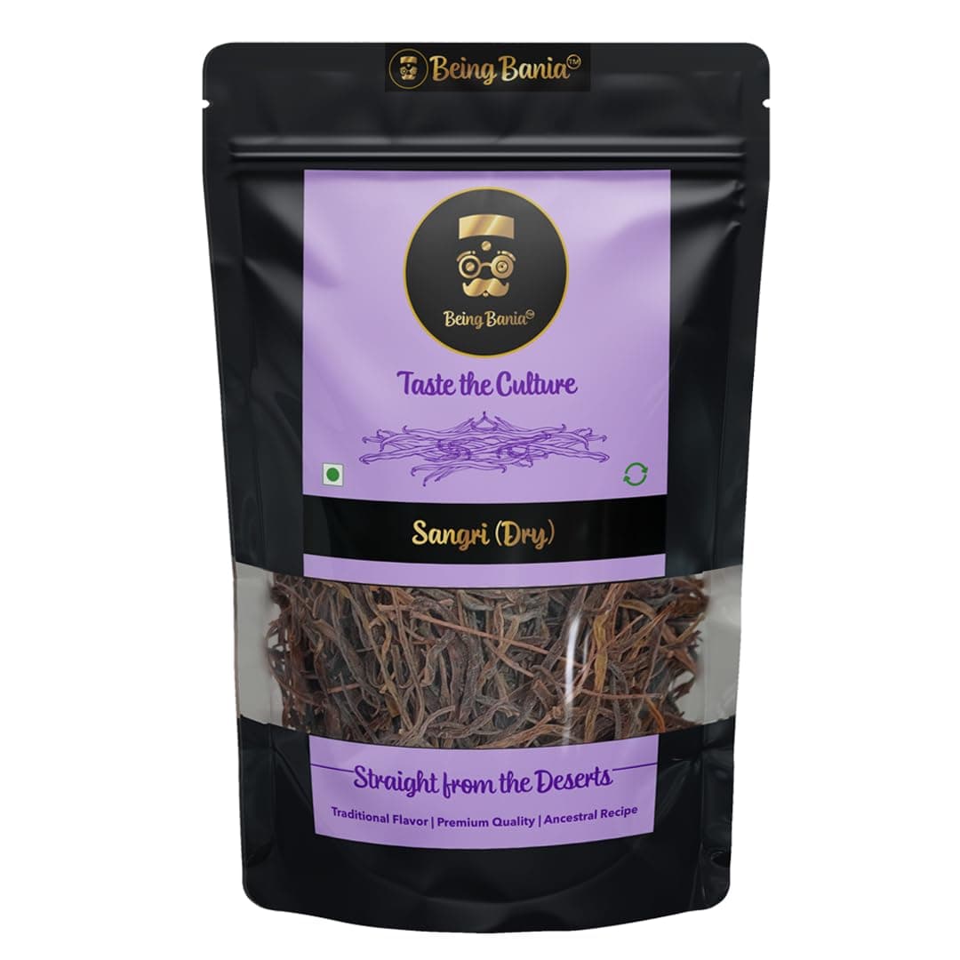 Being Bania Authentic Rajasthani Sangri 150 gm, Dry Vegetable, Ready to Cook, Premium and Hand Picked, Free Recipe, Ker Sangar Sabji, Sangari