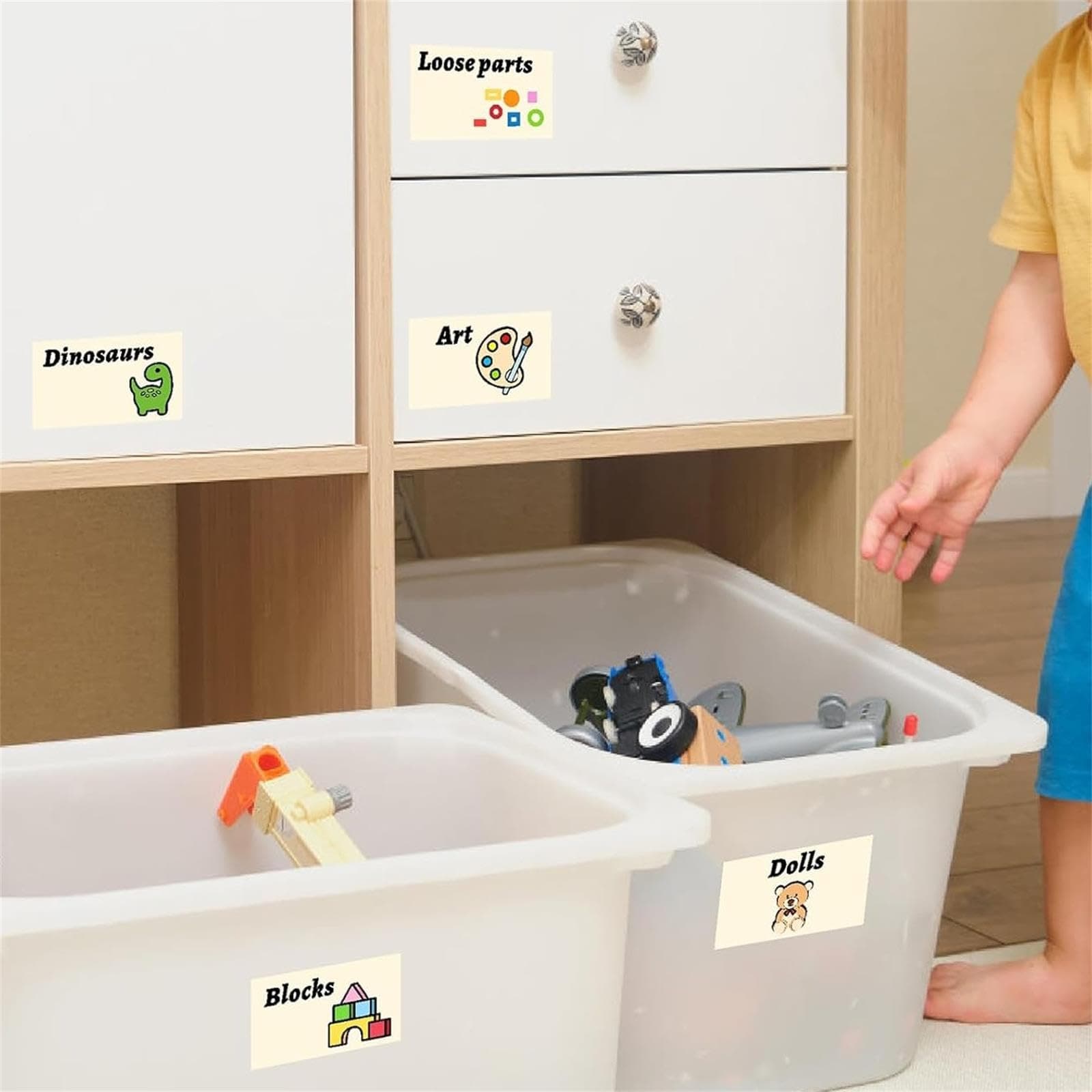 Toy Label Stickers Toy Storage Stickers for Kids Toy Room Playroom Decals Hom...