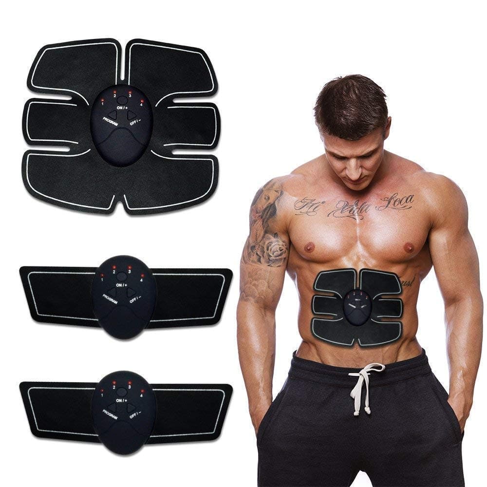 Qualimate Muscle Exerciser Trainer Smart Abs Stimulator Fitness Gym Abs Stickers Pad Body Slimming for Unisex