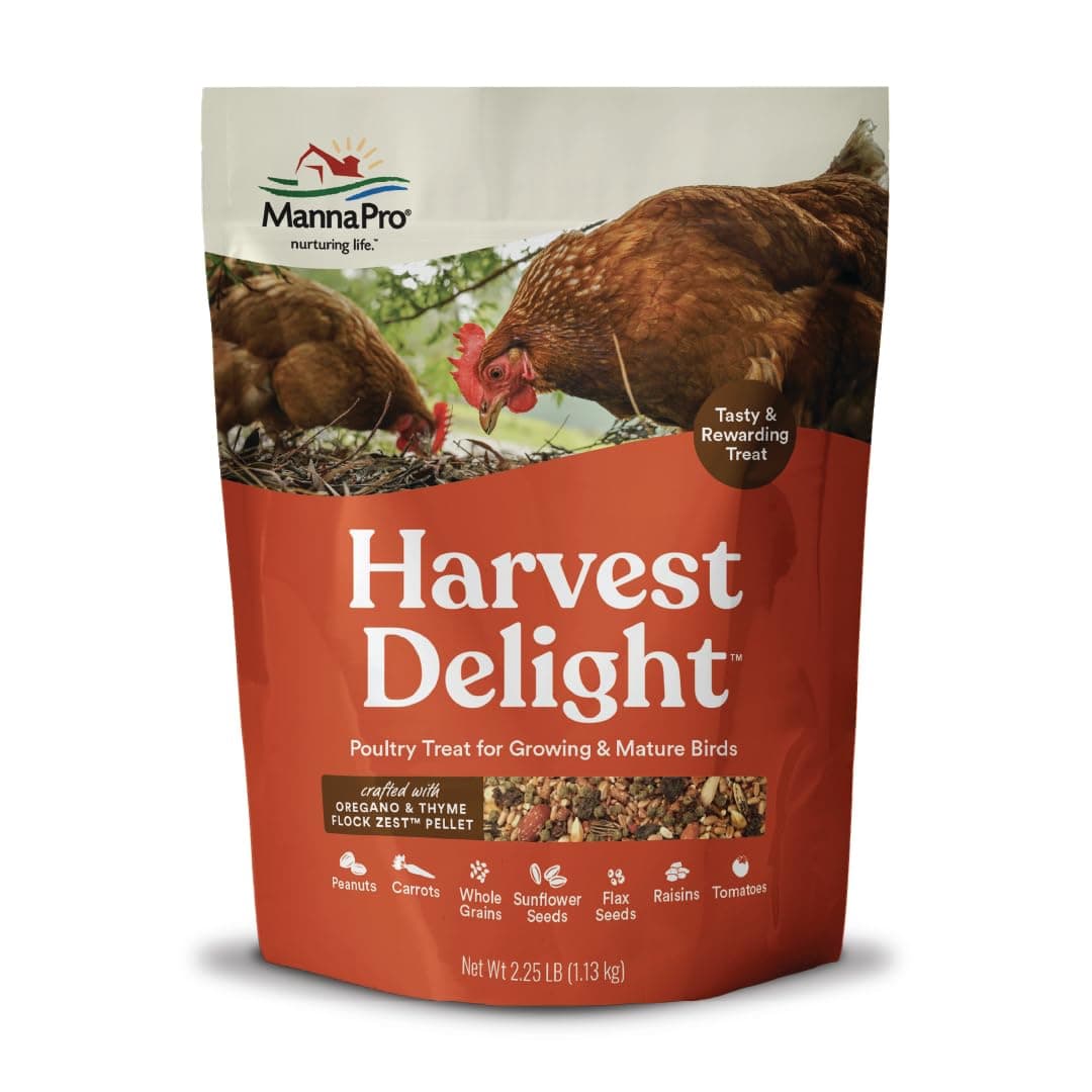Manna Pro Harvest Delight 0013690219 Poultry Treat For Chicken, 2.5-Pound