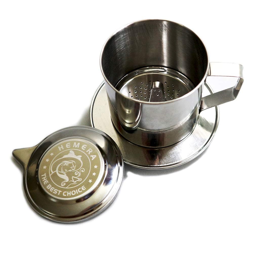Vietnamese Coffee Maker Traditional Drip Coffee Filter Stainless Steel Cup Portable Coffee Maker Single-cup Serving For Camping Travel. Made In Vietnam