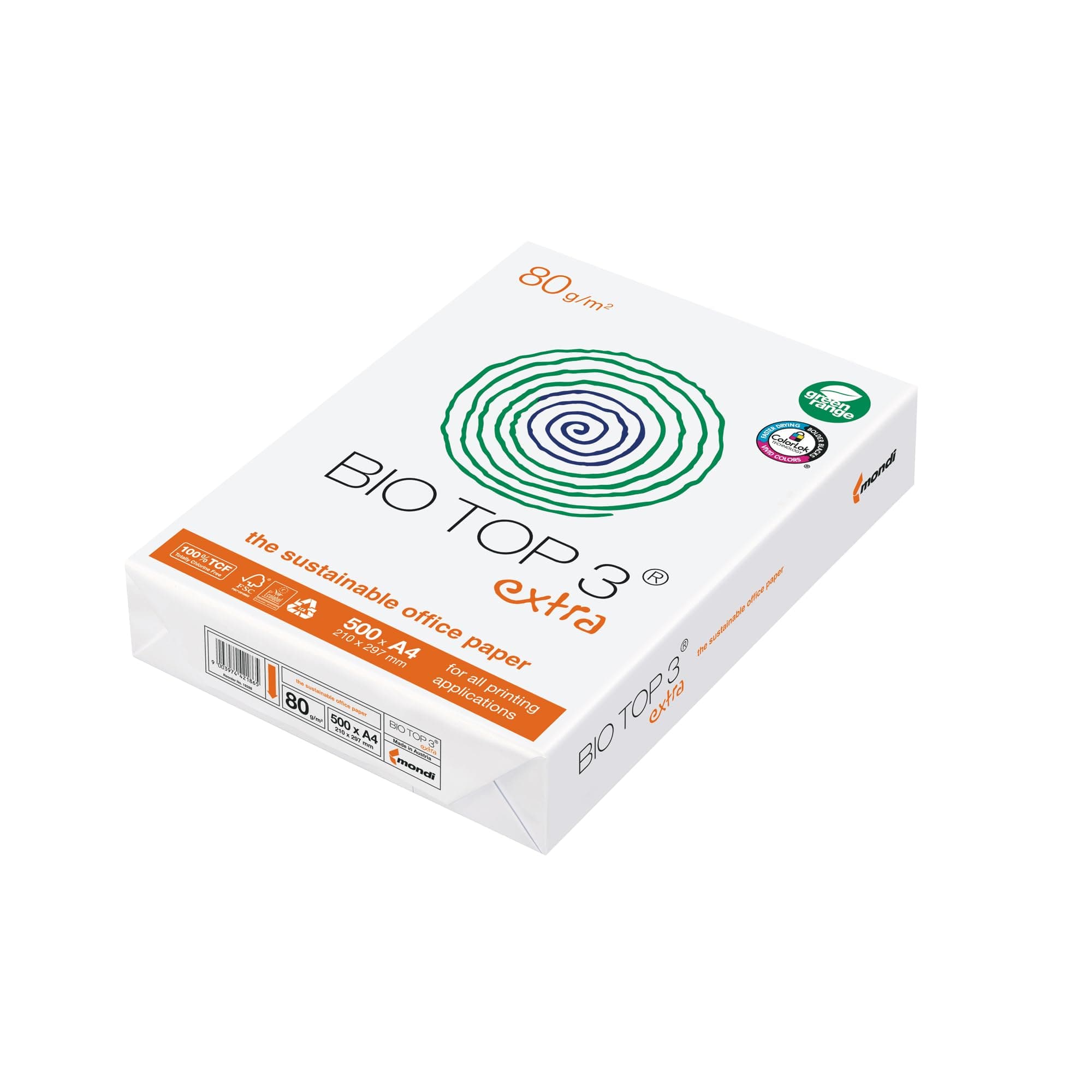Biotop 3 Extra 2038010001 Office Paper DIN A4 80 g/m Pack of 500 White